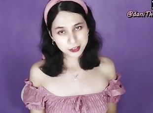 Your doll-faced tgirlfriend wants a date so you cum inside her juic...