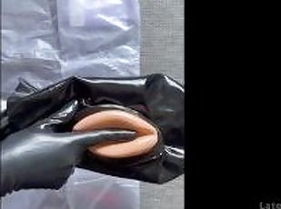 fisse-pussy, amatør, sort, fetish, latex, solo, realitet, maske, gummi