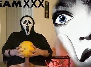 GHOST FACE FUCKs Pumpkin For Casey Becker on HALLOWEEN!!  SCREAM XX...