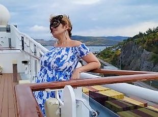 Huge Titted Mistress Thursday step Mommy on a crusie ship between f...