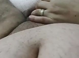 Stepmom jerks off stepson in bed after work