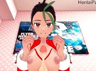 Fucking Nemona in Xmas cosplay Pokemon Hentai Uncensored