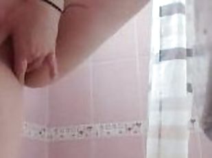 bad, storatuttar, masturbation, fitta-pussy, amatör, mogen, fingerknull, blond, dusch, ensam