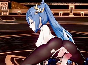 4K Keking Sex - Aline EN - Blue Hair Color Edit Smixix