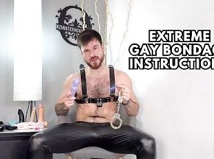 tatic, extrem, masturbare-masturbation, gay, bdsm, masturbare, legatura, cur-butt, fetish, solo