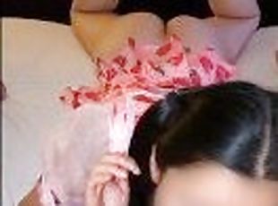 I wish my bf had a dick this big professor - cute cheating asian blowjob