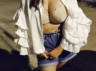 asiatique, gros-nichons, masturbation, en-plein-air, public, chatte-pussy, ejaculation-sur-le-corps, ejaculation-interne, thaï, ejaculation