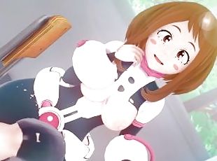 Fucking Ochako Uraraka from Hy Hero Academia Until Creampie - Anime...