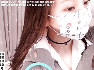 Good-looking Korean female anchor masturbates Korean+BJ live broadc...